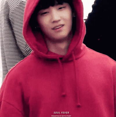 Young Man In Red Hoodie Saying Soul Fever GIF