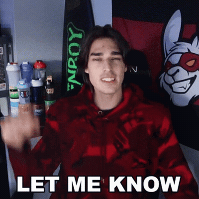 Young Man In Red Hoodie Says Let Me Know GIF