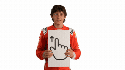 Young Man In Red Jacket With Sign I'm GIF