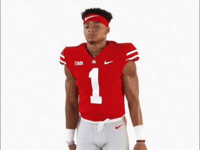 Young Man In Red Jersey Number 1 GIF