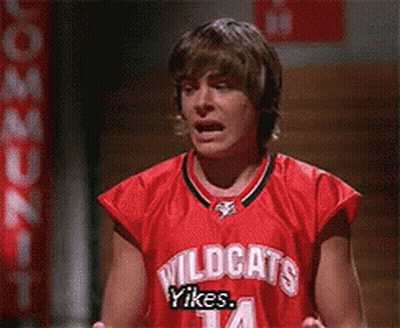 Young Man In Red Wildcats Jersey GIF