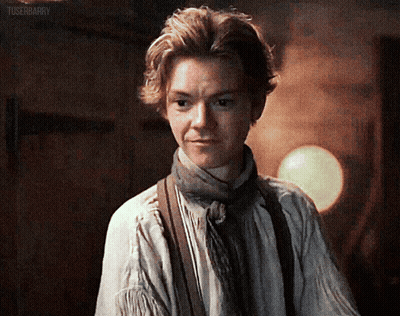 Young Man In Scarf And Suspenders GIF