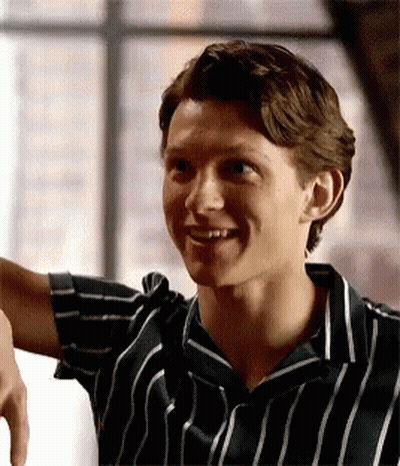 Young Man In Striped Shirt GIF