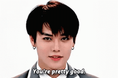 Young Man In Suit Says You're Pretty Good GIF