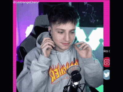 Young Man In Thrasher Hoodie At Microphone GIF