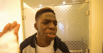 Young Man In White I Love You Shirt GIF