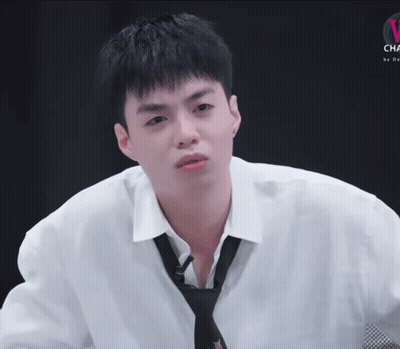 Young Man In White Shirt And Black Tie GIF
