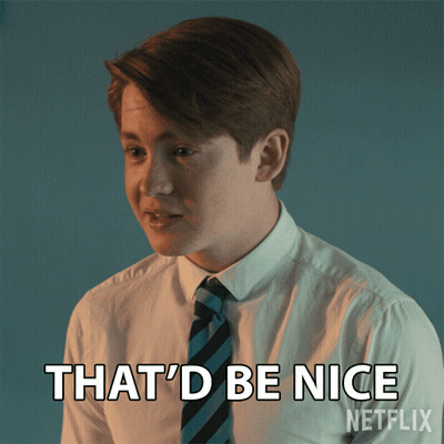 Young Man In White Shirt And Tie Says Be Nice GIF