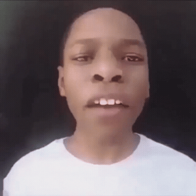 Young Man In White Shirt Making Funny Face GIF