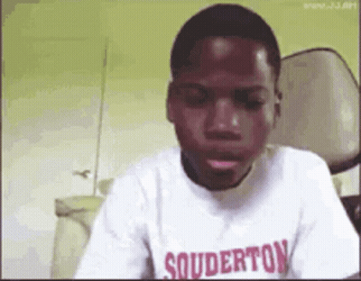 Young Man In White Shirt Saying Souderton GIF