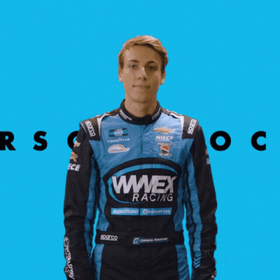 Young Man In WweX Racing Jacket GIF