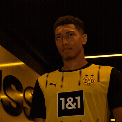 Young Man In Yellow BVB Shirt GIF