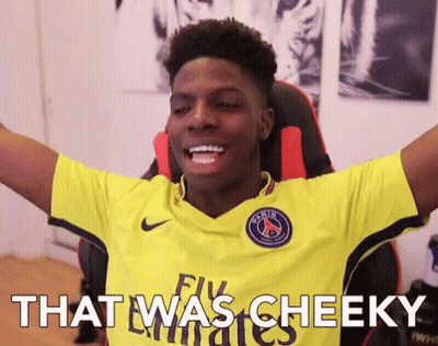 Young Man In Yellow Fly Emirates Shirt Smiling GIF