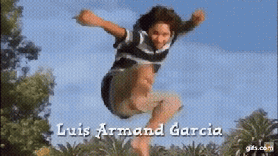 Young Man Jumping With Luis Armand Garcia GIF