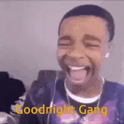 Young Man Laughing Goodnight Gang GIF