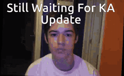 Young Man Looking At Camera Still Waiting For KA Update GIF