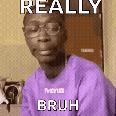 Young Man Making Funny Face Glasses Purple Shirt GIF