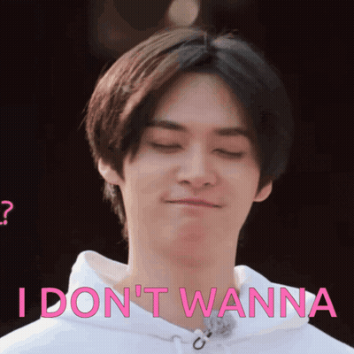 Young Man Making Funny Face Saying I Don't Wanna GIF