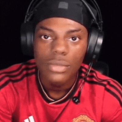 Young Man Making Funny Face With Headphones And Headband GIF