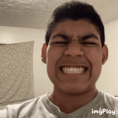 Young Man Making Funny Face With Imgplay GIF