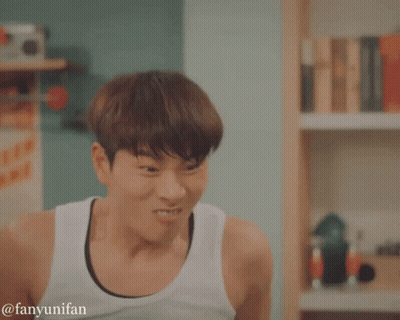 Young Man Making Funny Face With Open Mouth GIF