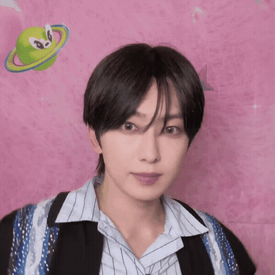 Young Man Pink Wall Green Planet GIF