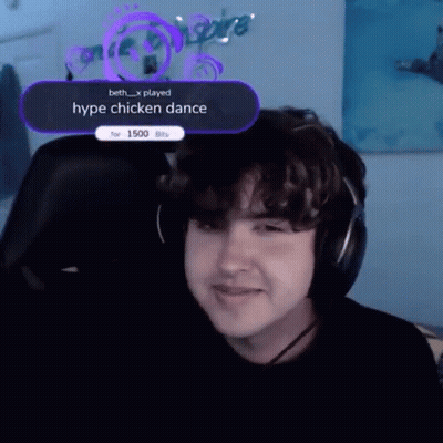 Young Man Playing Hype Chicken Dance GIF