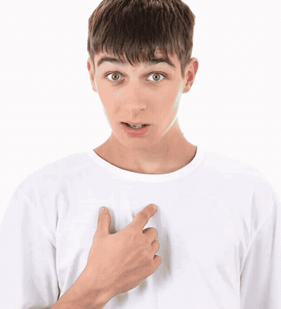 Young Man Pointing At Chest GIF