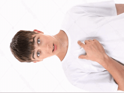 Young Man Pointing To Chest GIF