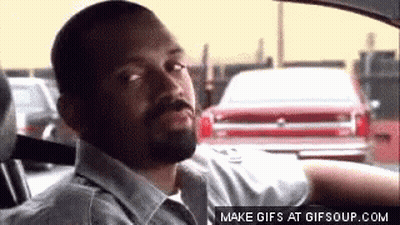 Young Man Red Shirt Funny Face Purple Board GIF