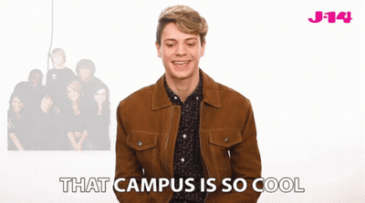 Young Man Saying Campus Is So Cool GIF