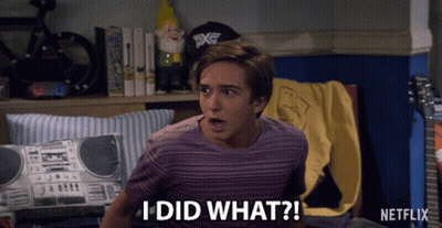 Young Man Saying I Did What In Front Of Netflix Ad GIF