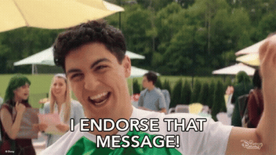 Young Man Saying I Endorse That Message GIF
