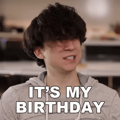 Young Man Saying It's My Birthday GIF