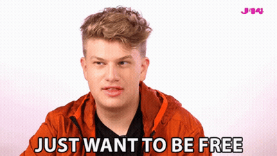 Young Man Saying Just Want To Be Free GIF