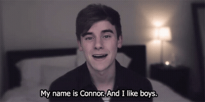 Young Man Saying My Name Is Connor GIF