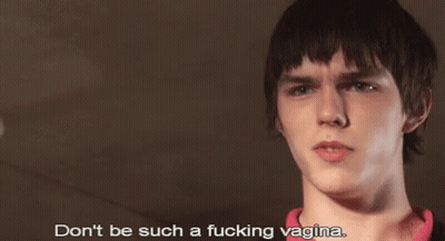 Young Man Says Don't Be Such A Fucking Vagina GIF