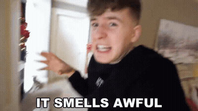 Young Man Says It Smells Awful GIF
