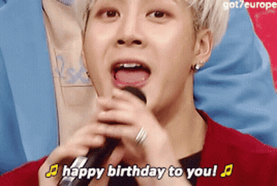 Young Man Singing Happy Birthday To You GIF