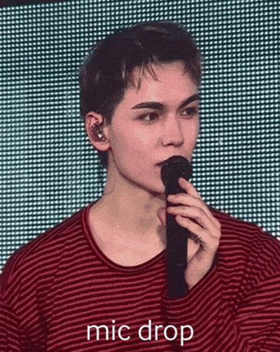 Young Man Singing Into Microphone GIF