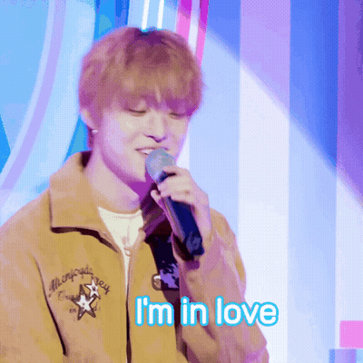 Young Man Singing Into Microphone I'm In Love GIF