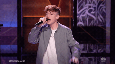 Young Man Singing Into Microphone #Songland GIF