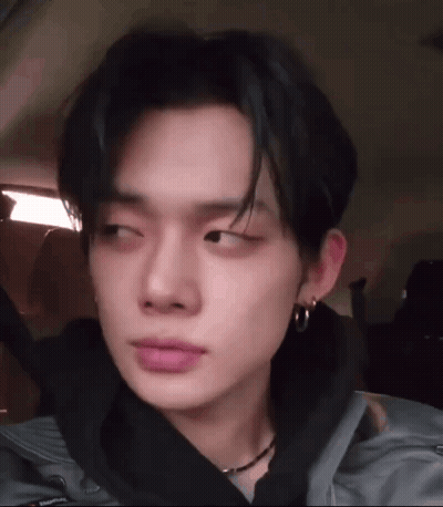 Young Man Sitting In Back Seat Of Car GIF