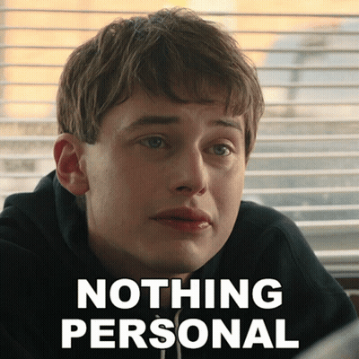 Young Man Sitting In Front Of Window Saying Nothing Personal GIF