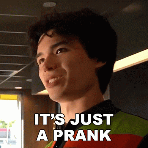 Young Man Smiling It's Just A Prank GIF