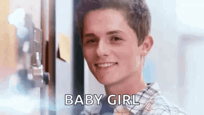Young Man Smiling Saying Baby Girl GIF