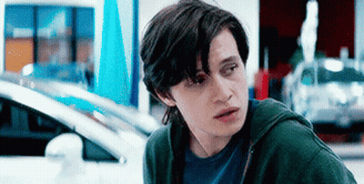 Young Man Standing In Front Of White Car GIF