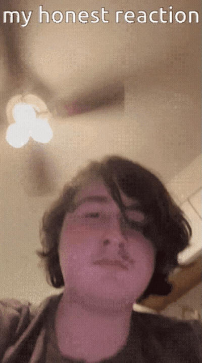 Young Man Taking Selfie My Honest Reaction GIF