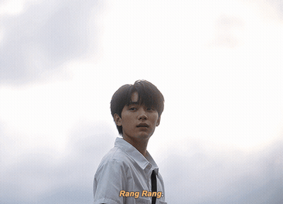Young Man Under Cloudy Sky Rang Rang GIF
