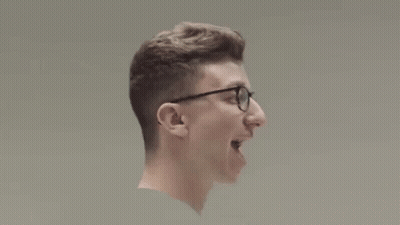 Young Man Wearing Glasses Holding Baseball Bat GIF